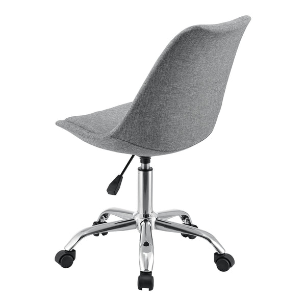 Scaun birou Atherton-T rotativ gri deschis [en.casa] 