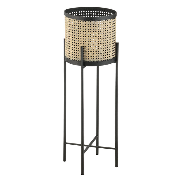 Suport flori Colfontaine set 2 bucati masuri diferite negru/bej nisip [en.casa]