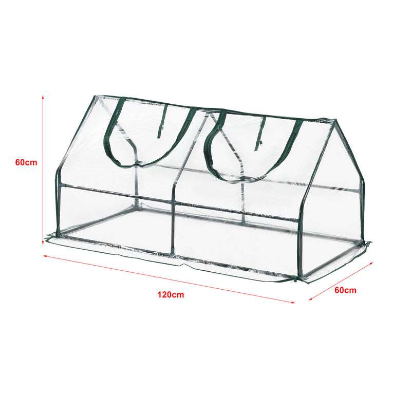 Schiță cotată Solar gradina Laubach 120 x 60 x 60 cm folie PVC [en.casa]