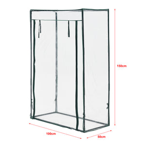 Sera gradina Terzigno 100 x 50 x 150 cm folie-PVC [en.casa]