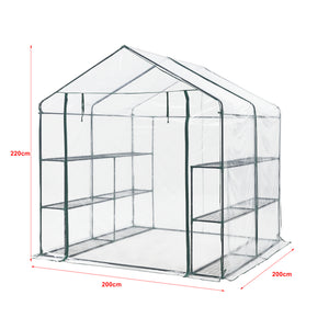 Solar gradina Grunau 200 x 200 x 220 cm PVC [en.casa]