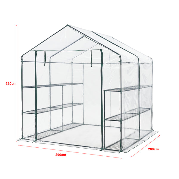 Solar gradina Grunau 200 x 200 x 220 cm PVC [en.casa]