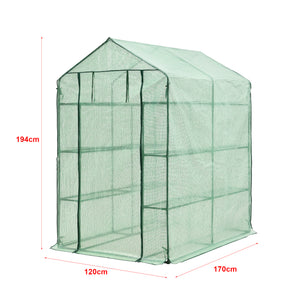 Solar gradina Vale 120 x 170 x 194 cm folie PE verde [en.casa]