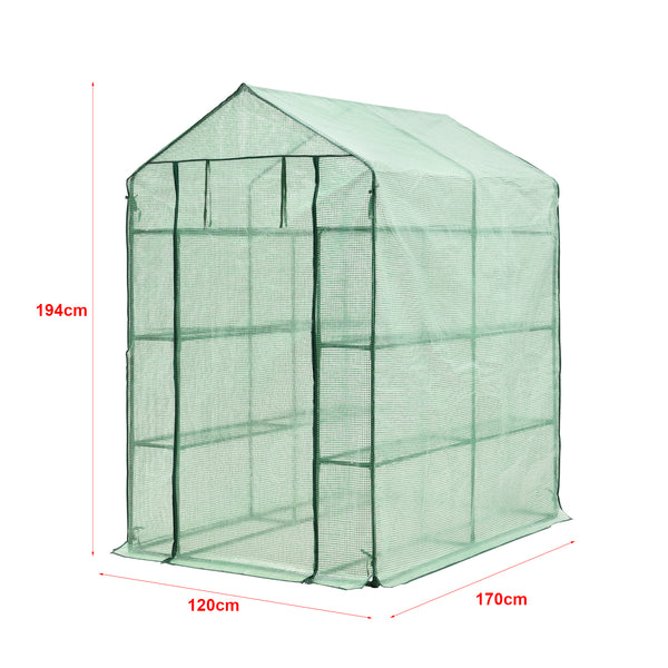Solar gradina Vale 120 x 170 x 194 cm folie PE verde [en.casa]