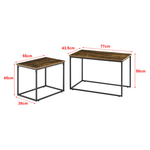 Set 2 masute cafea Härnösand masuri diferite [en.casa]