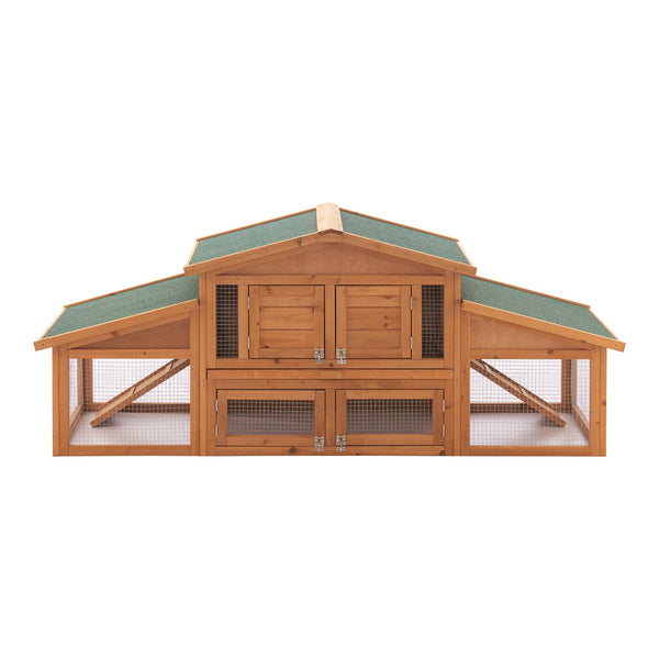 Cusca iepuri mici Schmitten 72 x 180 x 62 cm lemn brad [en.casa]