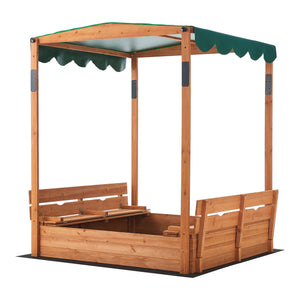 Lada lemn pentru nisip Pitsunda 145 x 118 x 118 cm brad [en.casa]