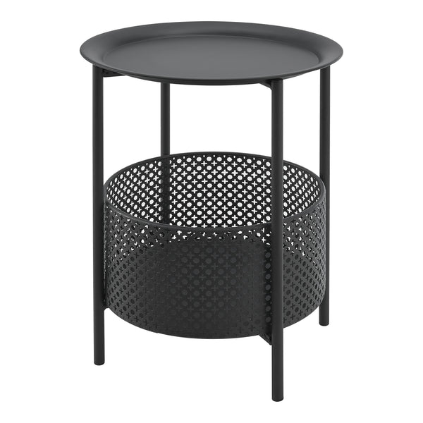 Masuta cafea Kruibeke metal negru [en.casa]