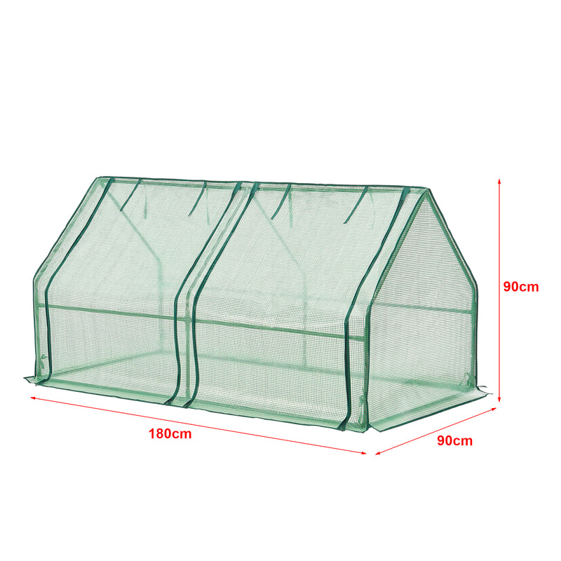 Schiță cotată Solar gradina Nissewaard 180 x 90 x 90 cm verde [en.casa]