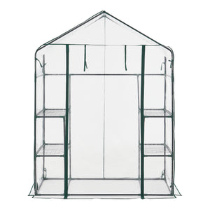 Solar gradina Hoorn 140 x 73 x 195 cm folie PVC transparent [en.casa]