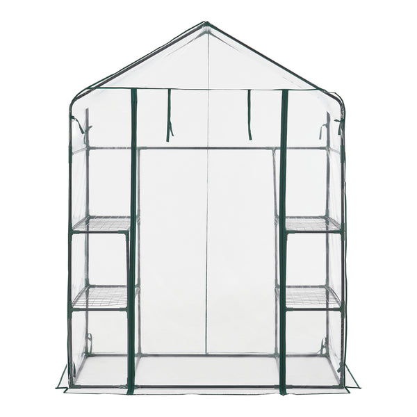 Solar gradina Hoorn 140 x 73 x 195 cm folie PVC transparent [en.casa]