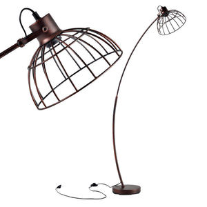 Lampa de podea Portsmouth maro ruginiu 1 x E27 max. 60W [lux.pro]