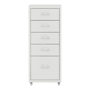 Dulap birou Kokar 69x28x41cm mobil cu 5 sertare  [en.casa]