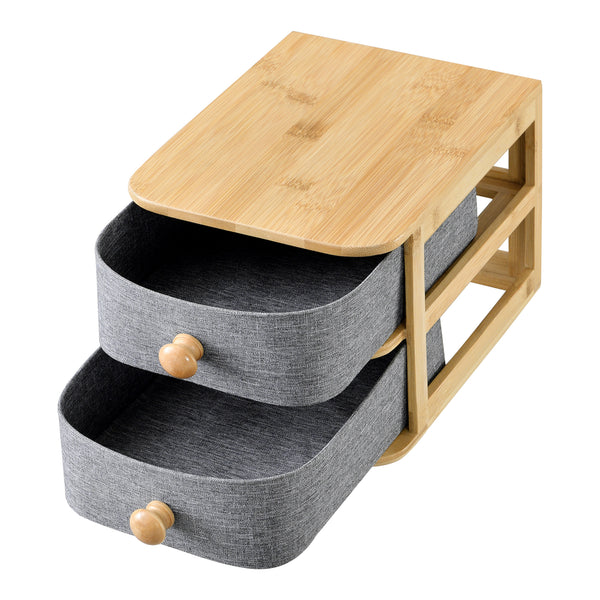 Organizator birou Arsivik cu 2 sertare [en.casa]