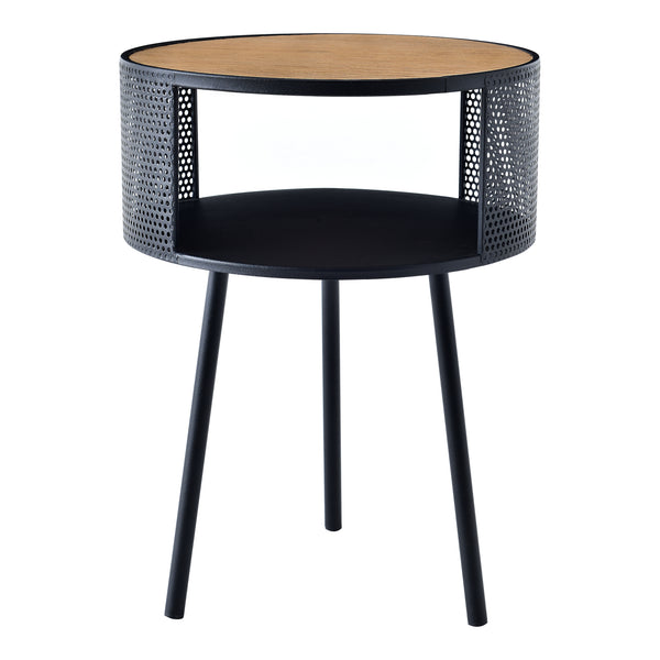 Masuta sufragerie Bjornsund rotunda cu raft [en.casa]