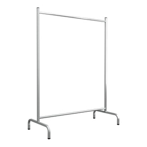 Suport haine Staffanstorp 137x104x48cm metal argintiu [en.casa]