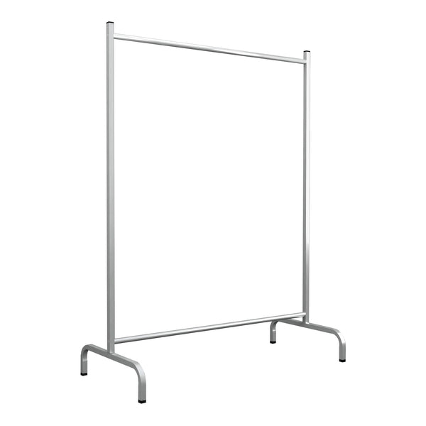 Suport haine Staffanstorp 137x104x48cm metal argintiu [en.casa]