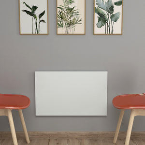 Masa pliabila montabila pe perete Klepp 72 x 45 cm alb [en.casa]