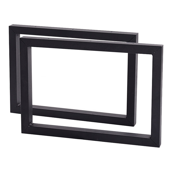 Cadru de masă Lunderskov set de 2 bucăți oțel 35x50cm negru [en.casa]