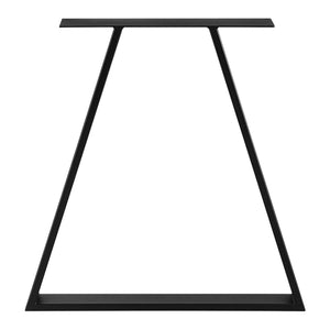 Set 2 picioare masa Lyngby 72x55x6cm otel negru mat [en.casa]