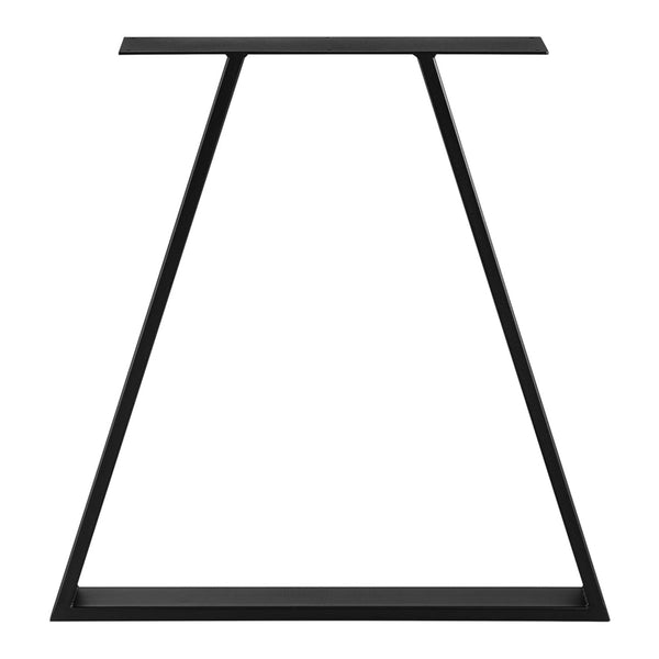 Set 2 picioare masa Lyngby 72x55x6cm otel negru mat [en.casa]