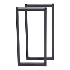 Set 2 buc picior masa Møldrup 56x27cm otel negru mat [en.casa]