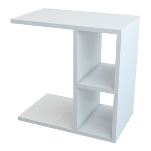 Masa laterala Ravnsborg 50x50x30 cm alb [en.casa]