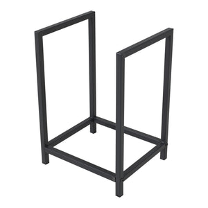 Suport lemne de foc Torsas 40 x 30 x 50 cm otel negru [en.casa]