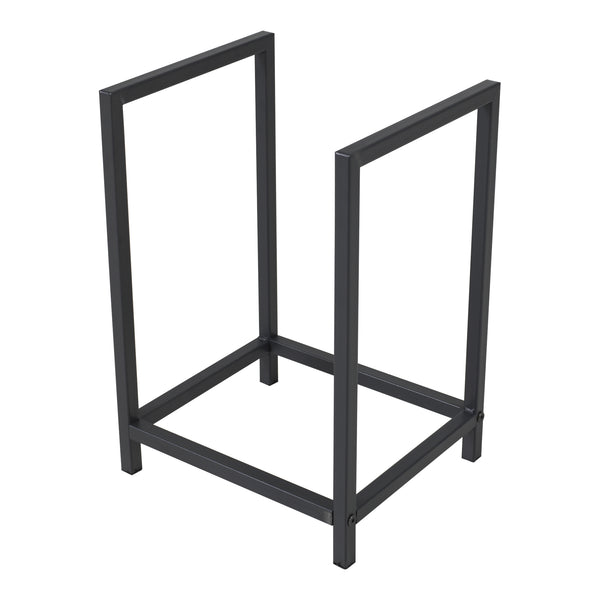 Suport lemne de foc Torsas 40 x 30 x 50 cm otel negru [en.casa]