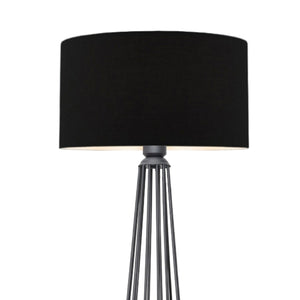 Lampa de podea Neath 1 x E27 max 20W metal textil antracit negru [lux.pro]