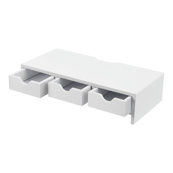 Suport pentru monitor Ruovesi 12x51x25cm Alb [en.casa]