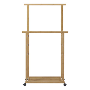 Suport haine Ilmajok 147x70x36cm mobil pe 4 roti [en.casa]