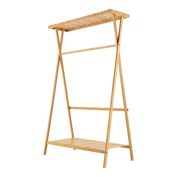 Suport haine Horten 140x90x45cm bambus [en.casa]