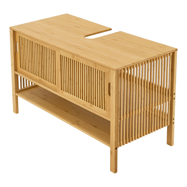 Dulap sub chiuveta Hvaler 60x100x45cm natur [en.casa]