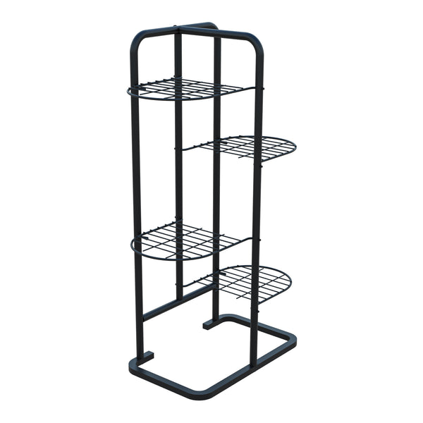 Suport plante Pedersöre 83x52x25cm metal negru [en.casa]
