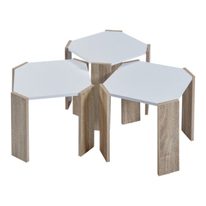 Set 3 masute cafea Rantasalmi masuri diferite [en.casa]