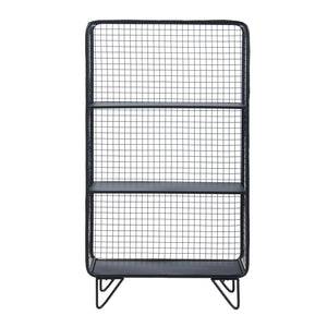 Raft de sine statator Volda 90x50x19cm metal negru [en.casa]