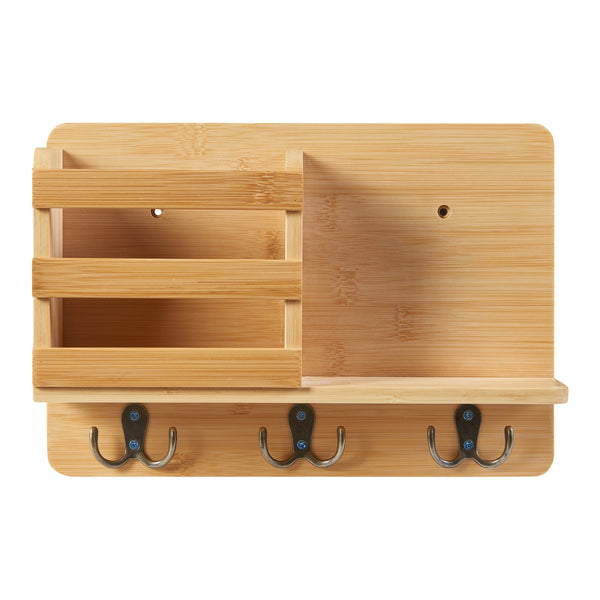 Raft perete Giske 33x8x22cm bambus [en.casa]