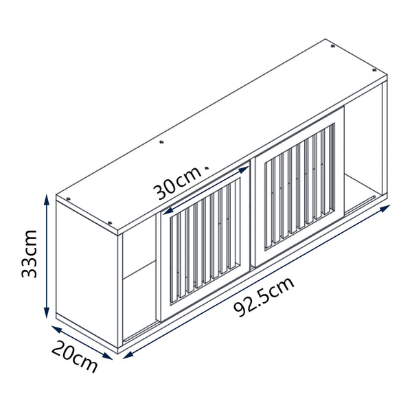 Raft perete Grums  92,5x20x33cm bambus [en.casa]