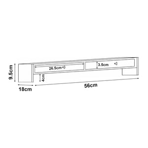 Suport monitor pe birou Hallstahammar 56x18x9,5cm [en.casa]