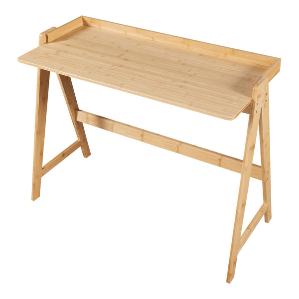 Birou Härryda 123x53x80cm bambus natur [en.casa]