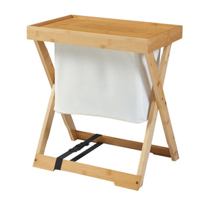 Masa pliabila camping Hattfjelldal 53x48x32cm bambus [en.casa]