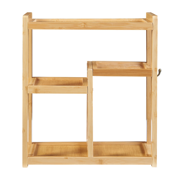Raft perete baie Höör 42x37x17cm bambus [en.casa]
