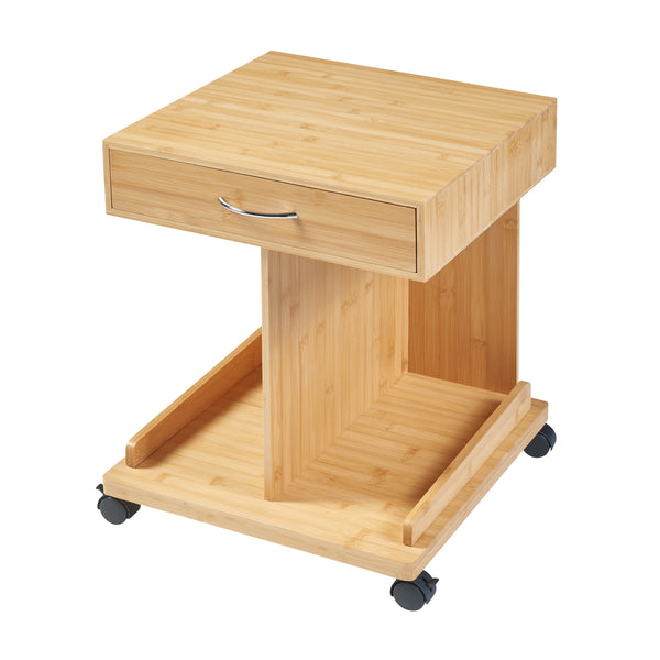 Masuta mobila Jokkmokk 56,5x43x43cm bambus [en.casa]