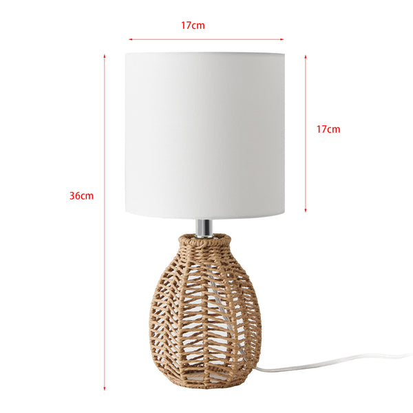 Lampa de masa Alfreton bej/crom/alb [lux.pro]