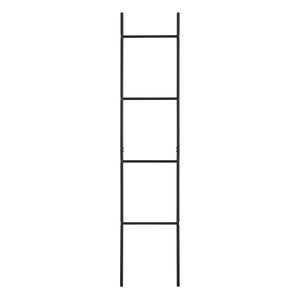 Suport prosoape design scara Bodø 176x38x2cm negru [en.casa]