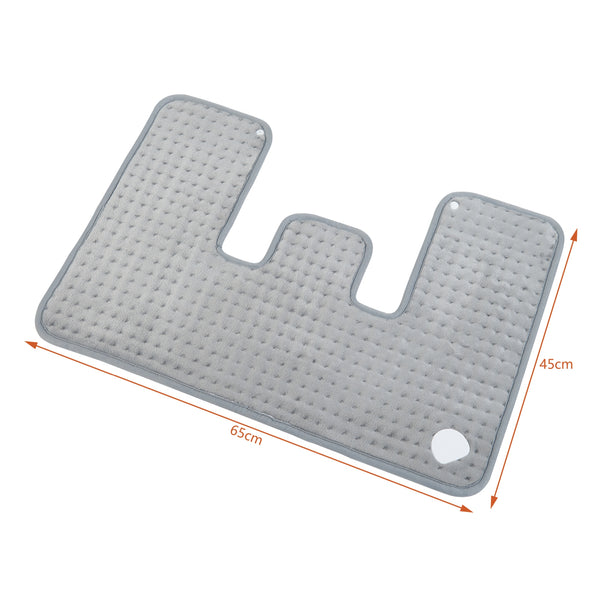 Perna electrica Borrello 65x45cm 100W gri [en.casa]