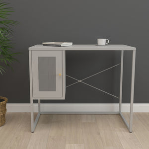 Birou Sund 75x100x50cm otel gri [en.casa]
