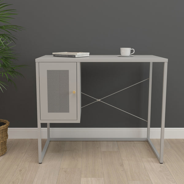 Birou Sund 75x100x50cm otel gri [en.casa]