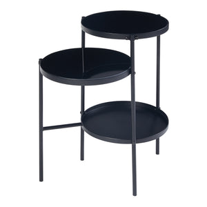 Masuta Mölndal 70x58x37cm negru [en.casa]